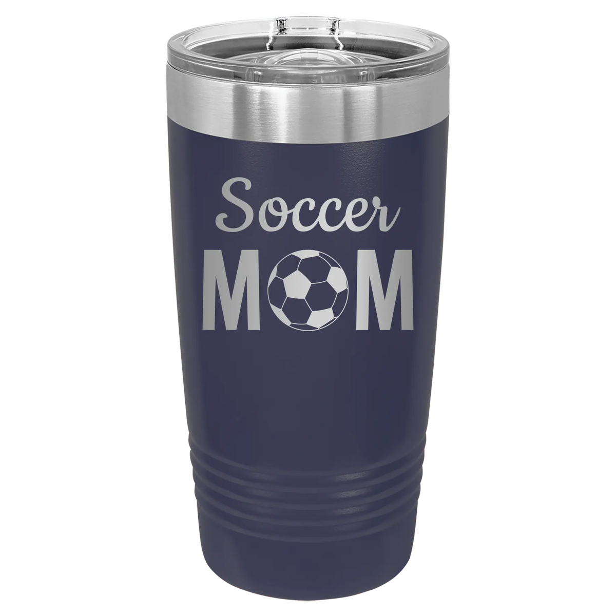Mom Soccer2 20 oz Tumbler | Navy
