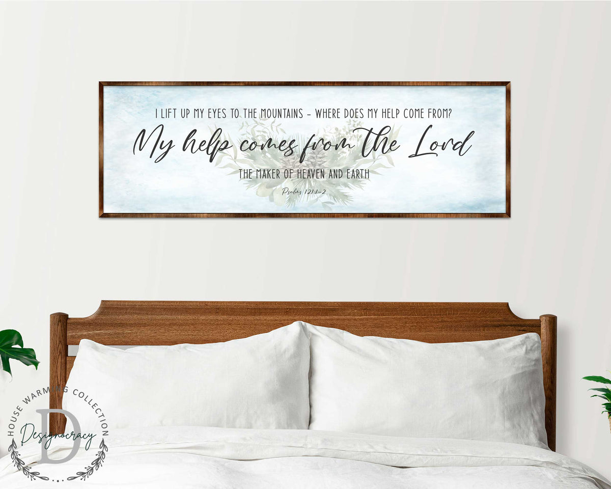 My Help Comes From the Lord - PSALM 121 - Bible Art - Wooden Wall Art - Bible Quotes - Wall Hanging - 310315