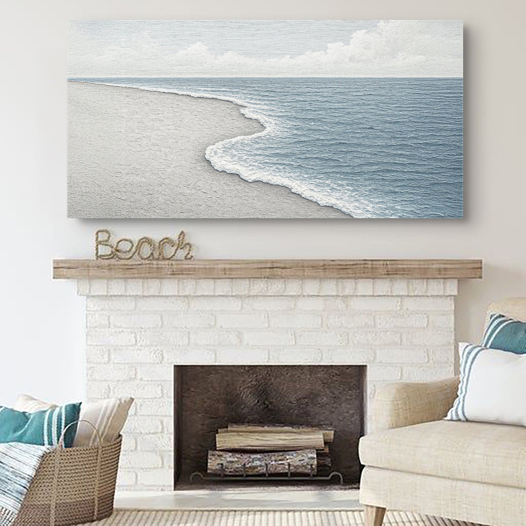 Abstract Beach Shore Wall Art