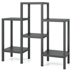 6-Tier Plastic Modular Storage Shelves for Living Room and Kitchen