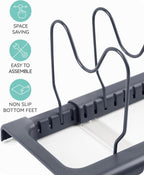 Expandable Lid Organizer, Gray