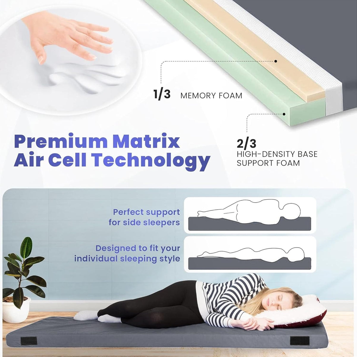 Matrix Air-Cell Memory Foam Camping Mattress