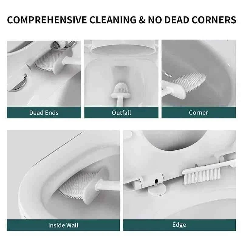 Wall Hanging Toilet Brush With Holder
