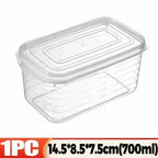 1/10PCS Refrigerator Freeze Meat Box Food Preservation Boxes Vegetable Fresh Storage Container with Lid Container Food Crisper