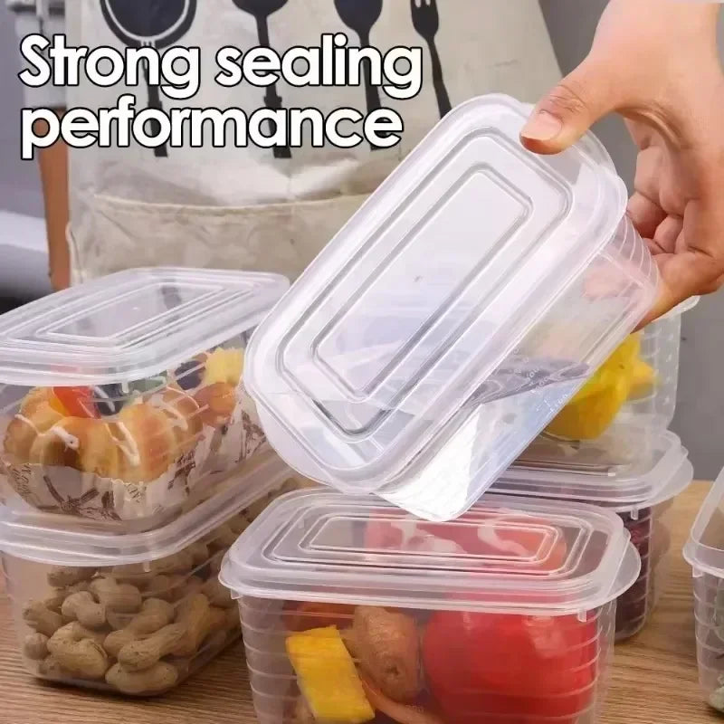 1/10PCS Refrigerator Freeze Meat Box Food Preservation Boxes Vegetable Fresh Storage Container with Lid Container Food Crisper