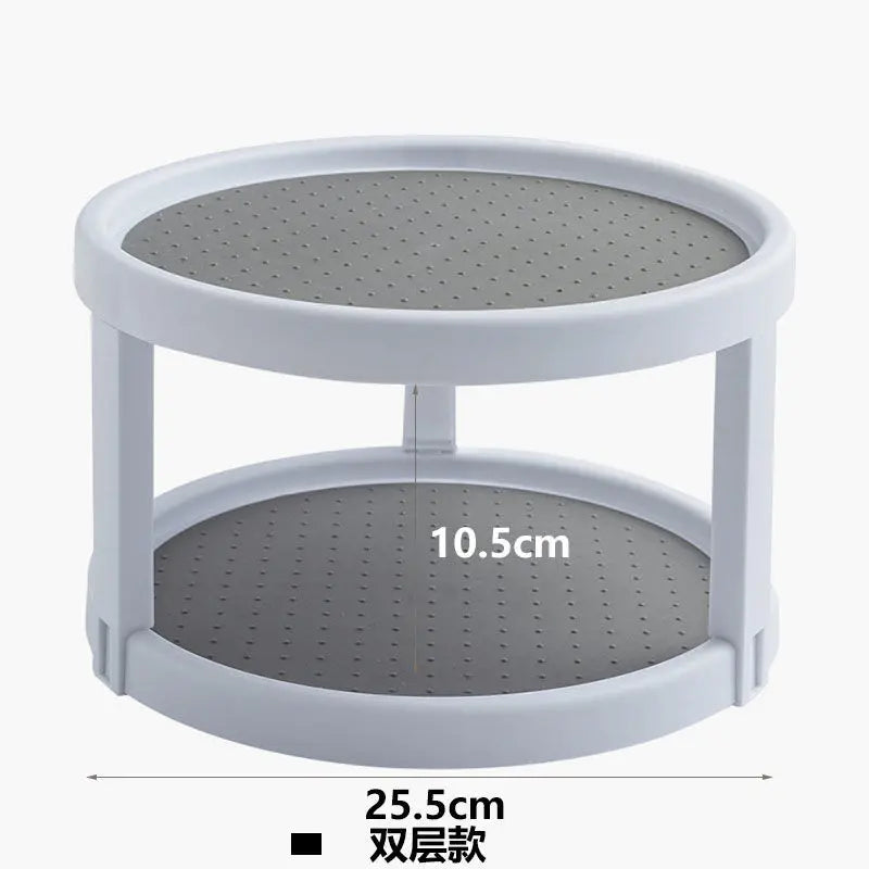 360° Kitchen Rotary Shelf Seasoning Box Multifunctional Countertop Storage Tray