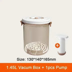 Food Vacuum Storage Box Sealed Kitchen Fresh-Keeping Box Large Capacity Food Transparent Storage Container with Vacuum Pump