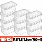 1/10PCS Refrigerator Freeze Meat Box Food Preservation Boxes Vegetable Fresh Storage Container with Lid Container Food Crisper