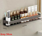 Bathroom Shelf Wall-Mounted Spice Rack Multifunctional Item Shelf Condiment Storage Shampoo Organizer Rack Kitchen Accessories