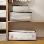 1-2Pcs Underbed Storage Bag Foldable Quilt Bag Wardrobe Clothes Storage Waterproof Dustproof Organizer Large Capacity StorageBag