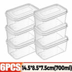 1/10PCS Refrigerator Freeze Meat Box Food Preservation Boxes Vegetable Fresh Storage Container with Lid Container Food Crisper