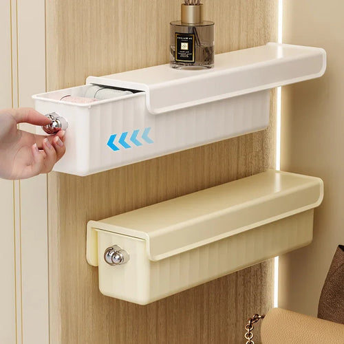 1pc Pull-out Underwear Bra Organizer Drawer Socks Storage Box Wall Mounted Panties Boxes Bedroom Closet Organizer Spave Saving