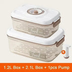 Food Vacuum Storage Box Sealed Kitchen Fresh-Keeping Box Large Capacity Food Transparent Storage Container with Vacuum Pump