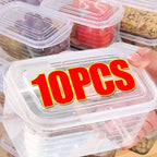1/10PCS Refrigerator Freeze Meat Box Food Preservation Boxes Vegetable Fresh Storage Container with Lid Container Food Crisper
