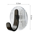 Acrylic Self Adhesive Hooks Wall Hook Home Décor Bathroom Towel Hooks Rack Hanging Coat Hanger Door Back Keys Hanger Bag Holder Wall Hanger Storage Organizer for Living Room Bedroom Wall Door