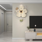Cute Flower Shaped Wall Clock Modern Decorative Home Bedroom Decor