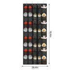 40 Pockets Over Door Hanging Shoe Storage Organizer Rack Holder Closet