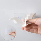 Flamingo Soap Dish Keep Soap Dry Clean Shower Soap Saver Tray Plastic Adhesive Drain Sponge Holder Bathroom Tool Soap Dish with Drains Soap Holder with Hooks Easy Dry SoapTray Easy Cleaning Soap Saver Extend Soap Life Powerful Adhesive No Drilling