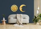 Sun Wall Art Ready to Hang 20" Smiling Yellow Sun Wall Decor