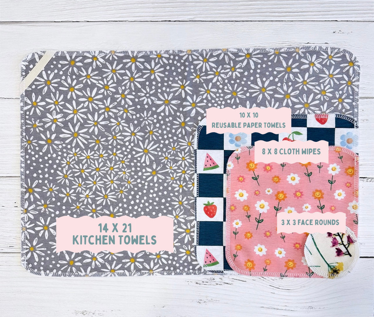 Kitchen Towels--Set of 2--Surprise Prints
