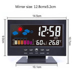 LCD Color Screen Digital Backlight Snooze Alarm Clock