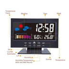 LCD Color Screen Digital Backlight Snooze Alarm Clock