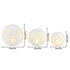 Set of 3 Ceramic Decorative Lamps 5" H